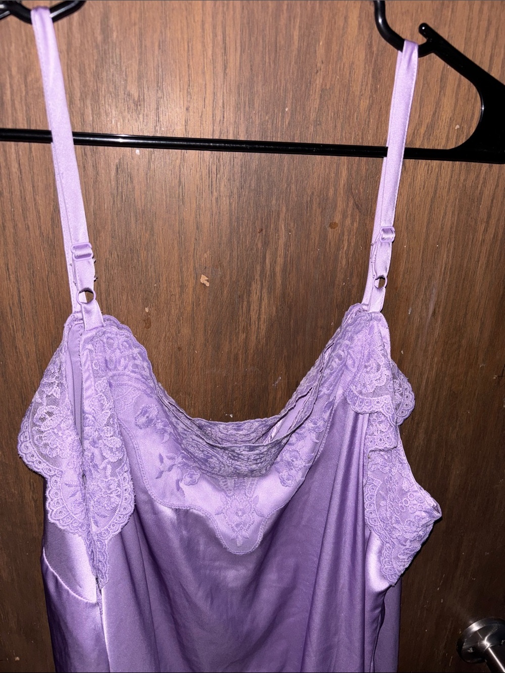 torrid Lavender Satin Lace Cami - Picture 3 of 8